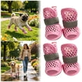 thumbnail image 1 of Summer Breathable Dog Shoes For Small Dogs, Breathable Mesh Dog Boots For Summer Hot Pavement, Non Paw Protectors For Small Dogs Cat Puppy ,A - 5Cm, 1 of 9