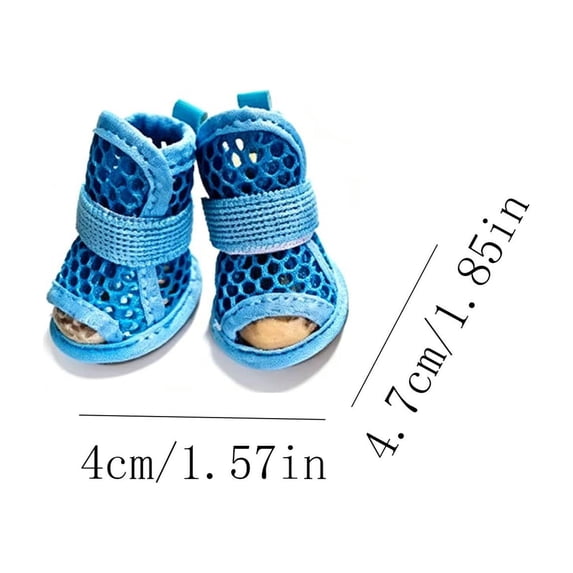 Summer Breathable Mesh Dog Shoes for Small Dogs, Anti Slip Sole Elastic Fastening Pet Sandals for Hot Pavement Park Walk, Outdoor Adventure Gift for Puppy