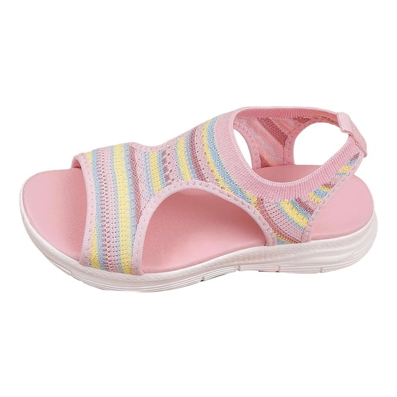 Summer Breathable Mesh Sandals for Women Beach Comfort Lightweight Men Style Casual Open Toe Flat -On Footwear