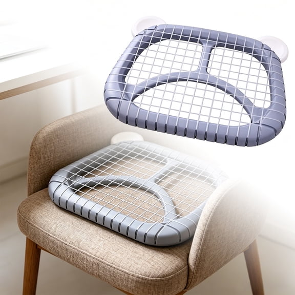 Summer Breathable Mesh Seat for Home and - Gel Pad for Comfort Support and Thermoregulation, 39 cm×29 cm, Misty Blue