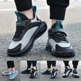 thumbnail image 1 of Summer Breathable Mesh Shoes Soft Sole Kids Lightweight Outdoor Breathable Running Shoes Black, 1 of 7
