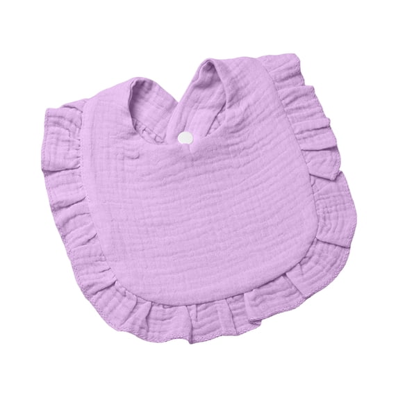 Summer Breathable Muslin Cotton/Drool Clothes, Soft Absorbent Burp Cloths for Boys Girls, Lightweight, Purple Pink