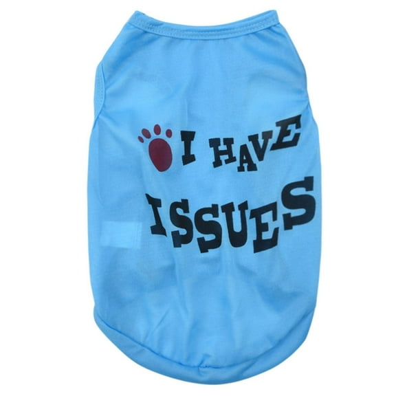 Summer Breathable Pet Vest - Soft Material, Absorbent, Fashion Text Pattern, for Dogs/Cats, Spring/Summer Clothing