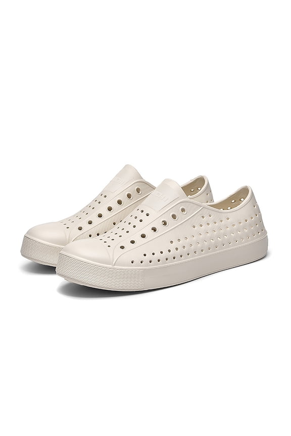 Summer Breathable Soft Sole Mens Water Shoes Outdoor Beach Walking Lightweight Slip on Casual Sandals Footwear Beige1 39