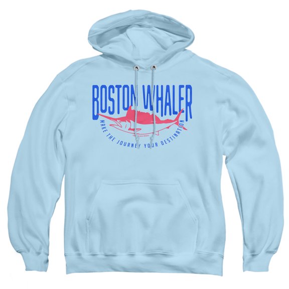 Summer Breeze Swordfrish Adult Pull-Over Hoodie, Light Blue, Large
