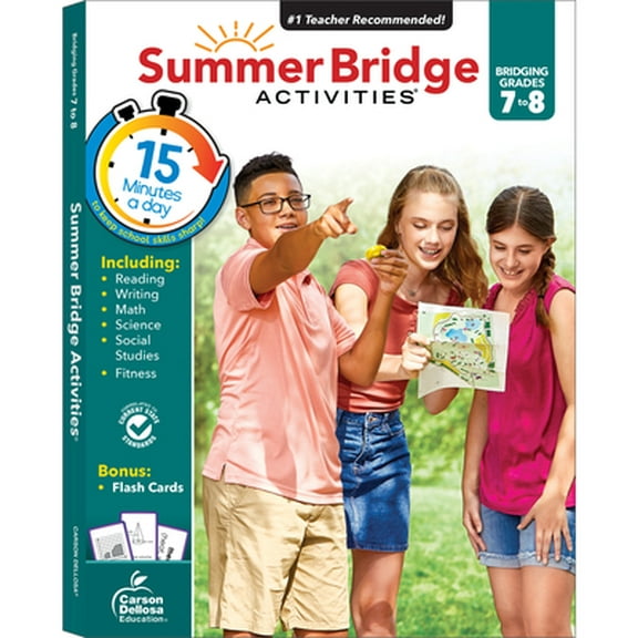Pre-Owned Summer Bridge Activities, Grades 7 - 8: Volume 9, by Summer Bridge Activities, (Paperback), Children's Books, English