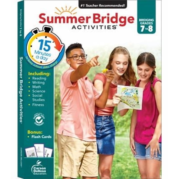 Pre-Owned Summer Bridge Activities, Grades 7 - 8: Volume 9, by Summer Bridge Activities, (Paperback), Children's Books, English