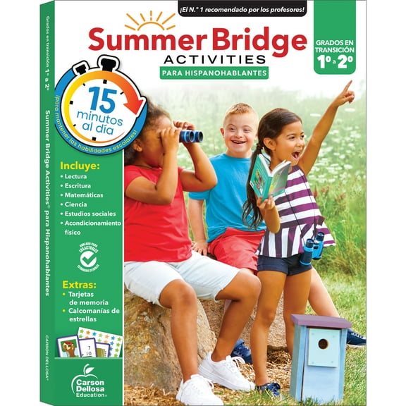 Summer Bridge Activities Spanish 1-2 Workbook (160 pages) Grade 1-2