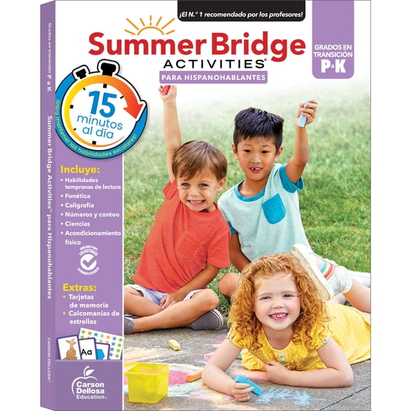 Summer Bridge Activities Spanish PreK-K Workbook (160 pages) Grade PK-K