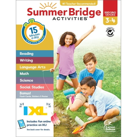 Summer Bridge Activities Workbook (160 pages) Grade 3-4
