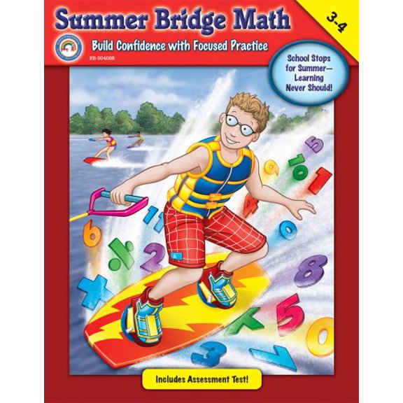 Pre-Owned Summer Bridge Math, Grades 3 - 4 (Paperback) 1600224520 9781600224522