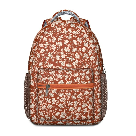 Summer Bright Romantic Floral Print Student Backpack - Ergonomic Backpack with Spinal Support