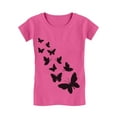 thumbnail image 1 of Summer Butterfly Graphic Girls' T-shirt - Perfect Birthday Gift for Young Butterfly Lovers - Stylish Summer Tee for Young Butterfly Enthusiasts - Ideal Casual Fashion Statement - M (5-6T) Wow pink, 1 of 4