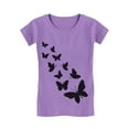 thumbnail image 1 of Summer Butterfly Graphic Girls' T-shirt - Perfect Birthday Gift for Young Butterfly Lovers - Stylish Summer Tee for Young Butterfly Enthusiasts - Ideal Casual Fashion Statement - S (3-4T) Lavender, 1 of 4