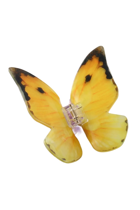 Summer Butterfly Hair Clip Acrylic Hair Claw Fashionable Hairpin Elegant Hair Accessory Girls Hair Ornament for Women