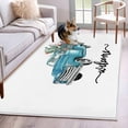 thumbnail image 1 of Summer Cactus Area Rugs 3'x5', Washable Small Throw Rugs for Living Room Bedroom, Country Blue Truck Botanical Tropical Plants Indoor Outdoor Rug Non-Slip Low Pile Carpet Runner Reversible Floor Mats, 1 of 8