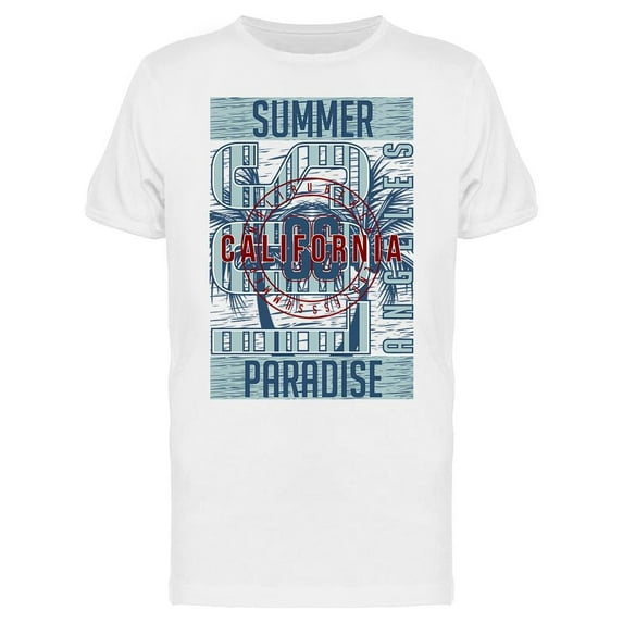 Summer Cali, Paradise T-Shirt Men -Image by Shutterstock, Male 3X-Large