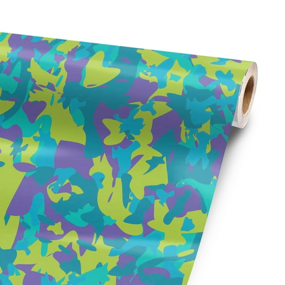 Summer Camouflage 60ā x 52ā Vinyl Wrap Sheet for large or custom items | 3M wrap DIY to custom gear of all types and sizes, including vehicles, boats, appliances, furniture, atvās, golf