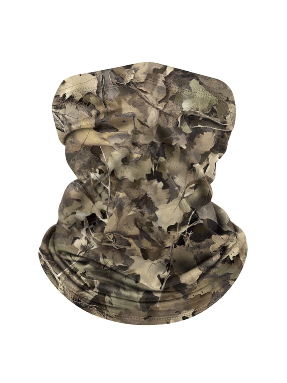 Summer Camouflage Neck Gaiter for Unisex Sun Protection Ice Silk Cooling Face Mask Neck Scarf Thin Breathable Bandana for Cycling Fishing 1 PC Earthy Yellow One Size