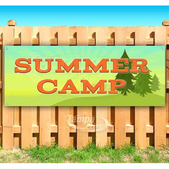 Summer Camp 13 oz Vinyl Banner With Metal Grommets