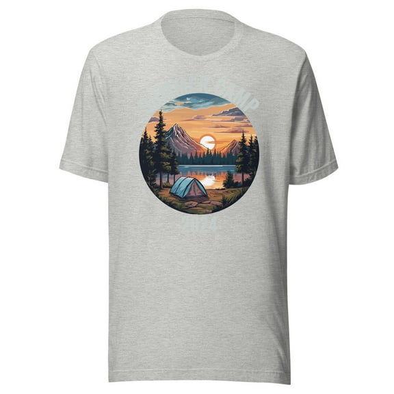 Summer Camp 2024 Shirt, Unisex, Fun Outdoors, Funny Nature Lover, Funny Camping Shirt, Funny Camper Life, Camp Fire Shirt (Athletic Heather, 3XL)