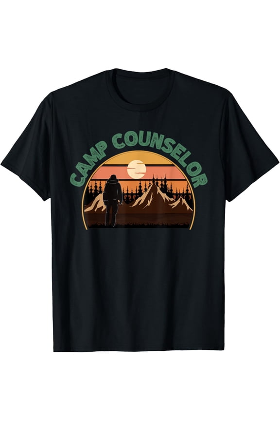 Summer Camp Counselor Staff Uniform Men Women Youth T-Shirt men and women can wear,black,white,creative gift