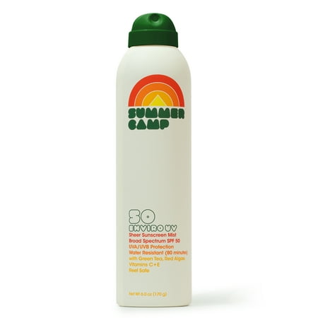Summer Camp EnviroUV Sheer Sunscreen Mist SPF 50, 6 oz
