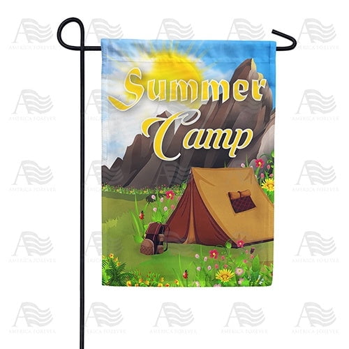 Summer Camp Fun Active Outdoor Wilderness Scouting Theme Outdoor Accent Art, 12x18 POLE NOT INCLUDED