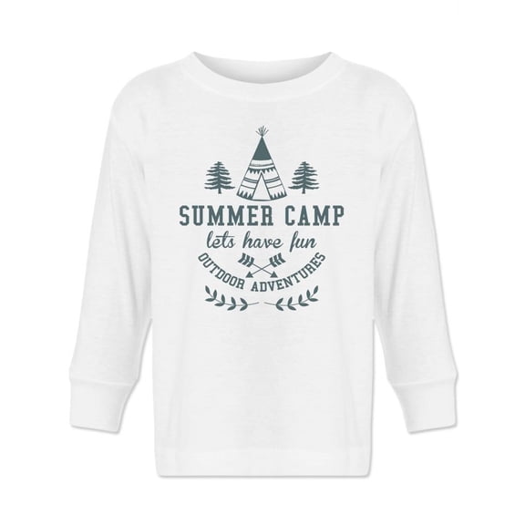 Summer Camp Quote Long Sleeve Toddler -Image by Shutterstock,  2 Toddler