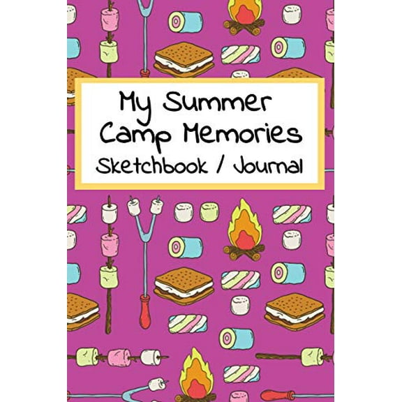 Pre-Owned Summer Camp Sketchbook Journal: 50 Page Memory Book For Contacts Drawings Photos and Signatures Paperback