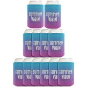 Summer Can Drink Cooler Summer Vibes Summer Vibin 12-Pack Can Coolers Coolies