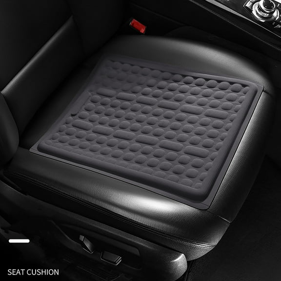 Summer Car Cooling Gel Pad, Rectangular Silicone Ice Cushion Seat Mat Breathable Cool Comfort Pad for Vehicle Office Home Use 40x35cm