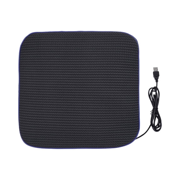 Summer Car Ventilation Cushion,USB Cooling Fan Seat Pad,Breathable 3D Mesh Cushion With Four Built-In Fans,Quiet Powerful Airflow,Portable Cooling Seat Cushion For Car Office Home Use