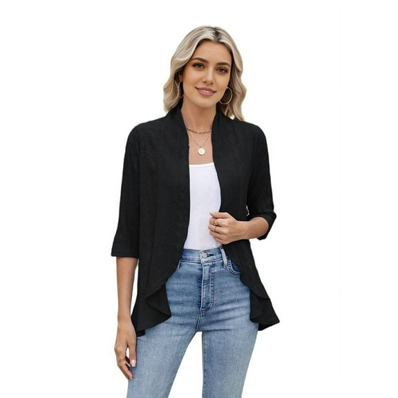 Summer Cardigan for Women Black L