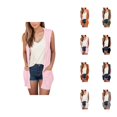 thumbnail image 1 of Summer Cardigans for Women 2025 Lightweight Sleeveless Open Front Oversized Long Cardigan with Pockets Outerwear, 1 of 5