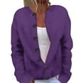 thumbnail image 1 of Summer Cardigans for Women Lightweight Casual Button Solid Color Long Sleeve Sophisticated Knit Sweater Loose Fit Women Cardigan, 1 of 5