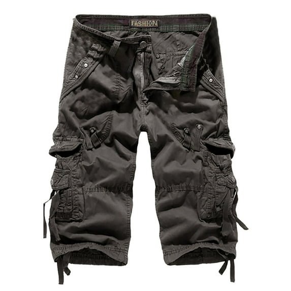 Summer Cargo Shorts for Men Relaxed Fit,Mens Cargo Shorts Big and Tall Loose Fit Below Knee,Mens Baggy Cargo Shorts,Men's Plus Size Cargo Shorts Multi-Pockets Relaxed Summer Beach Shorts Pants