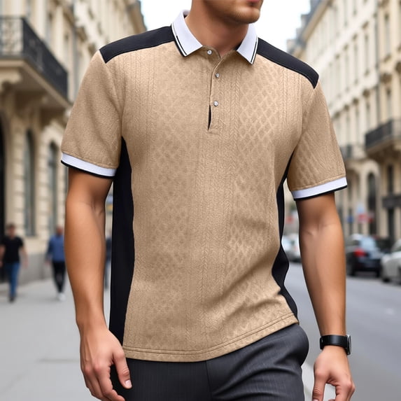 Summer Casual Fashion Jacquard T Shirt Everyday Versatile Shirt