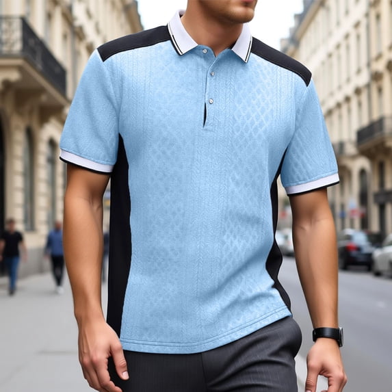 Summer Casual Fashion Jacquard T Shirt Everyday Versatile Shirt