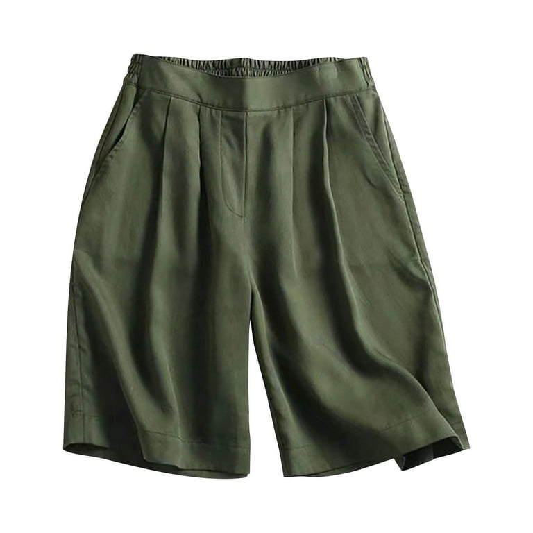 Walmart elastic waist capris hotsell