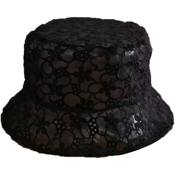 Summer Casual Lace Bucket Hat Beach Vacation Travel Accessories Sun Hats for Women