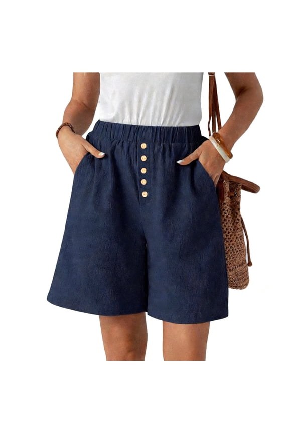 Summer Casual Loose Fit Pocket Shorts Breathable Blend Comfortable Elastic Waistband for Outdoor Travel and Daily Wear Short Sarong Wraps for Women Short Skirts for Women Mesh Shorts Women Womens
