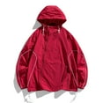 thumbnail image 1 of Summer Casual Men' Coat Sun Protection Clothing Korean Style Streetwear Zipper Hooded Jackets Man, 1 of 6