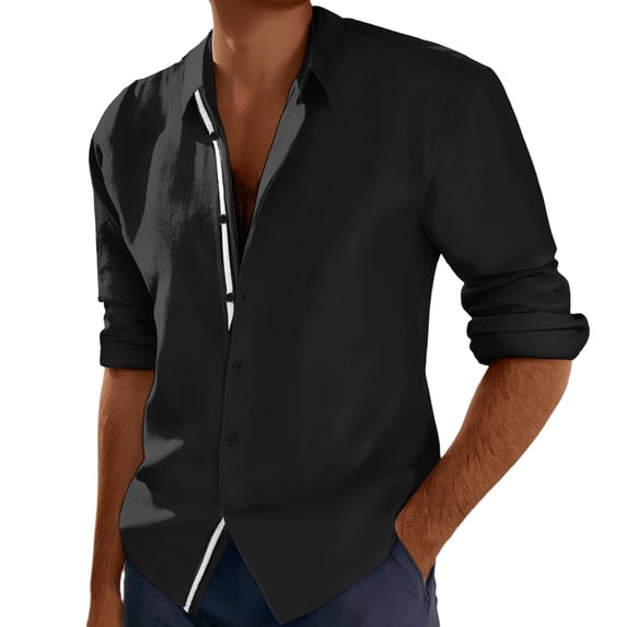 Summer Casual Men's Long Sleeve Fashion Shirt for Refreshing Style and Comfort in Warm Weather