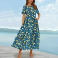thumbnail image 1 of Summer Casual Midi Dresses for Women 2025 Vacation- Womens Sleeveless Knee Length Sundress with Pockets Loose Fit, Limited Time, Under 10 Dollars WX0001, 1 of 5