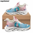 thumbnail image 1 of Summer Casual Shoes for Women Outdoor Sneakers Fashion Trend New Love Tooth Print Running Shoes Lace Up Sports Shoe, 1 of 7