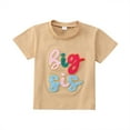 thumbnail image 1 of Summer Casual Short Sleeve Big Sis Letter Prints T-Shirts (Little Girl's), 1 of 8