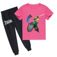 thumbnail image 1 of Summer Casual Sporty Set: Boys and Girls The Legend of Zelda Cotton Short Sleeve T-shirt & Pants, 1 of 3