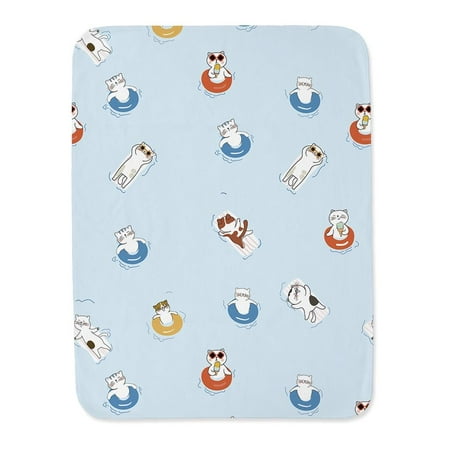 Summer Cats Blanket - , White, Small