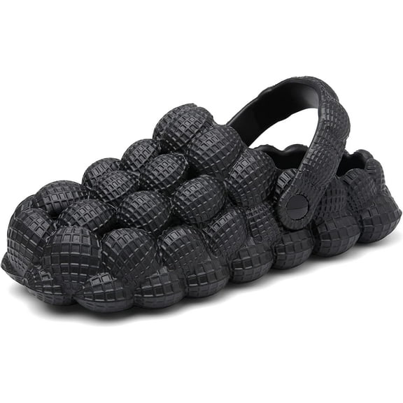 Summer Cave Shoes Men's and Women's Sandals Slippers Litchi Sandals Foot Therapy Massage Bubble Slippers